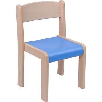 Jídelní židle Stohovatelná židle VIGO - barevný umakartový sedák výška 18 cm