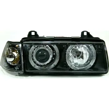 Přední světlomet BMW E36 Lim Přední světla Angel Eyes provedení Černé