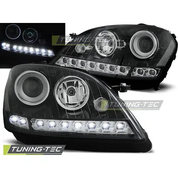 Přední světlomet PŘEDNÍ SVĚTLA MERCEDES ML, W164, 2005-2007, LED DAYLIGHT, ČERNÁ BLACK (LPME64)