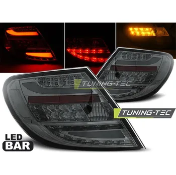 Zadní světlomet Zadní světla LED Lightbar Mercedes-Benz W204 07-11 chrom/kouřová (LDME70)