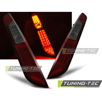Osvětlení automobilu ZADNÍ SVĚTLA, SVĚTLOMETY, LAMPY LED FORD FOCUS 2, 2005-2008, HATCHBACK, KOUŘOVÉ, ČERVENÉ (LDFO28)