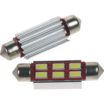 Autodoplněk LED žárovka 24V s paticí sufit (41mm), 6LED/5730SMD s chladičem (9523012/24V)