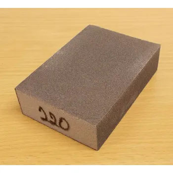 Brusný papír Brusná houba čtyřstranná, molitan, zrnitost 220