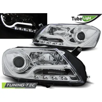 Přední světlomet Přední světla LED TubeLights VW Passat 3C B7 10- chrom (LPVWI2)