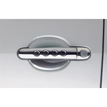 Tuning Kryty pod kliky dveří - malé, sada 4 ks, ABS - design matný chrom (255 22)