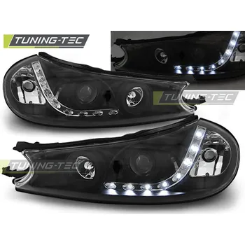 Přední světlomet PŘEDNÍ SVĚTLOMETY, SVĚTLA, LAMPY FORD MONDEO, 1996-2000, LED DAYLIGHT, ČERNÉ BLACK (LPFO17)