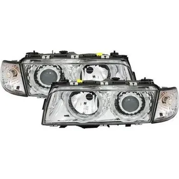 Přední světlomet BMW E38 - Přední světla Angel Eyes - Chromové II.