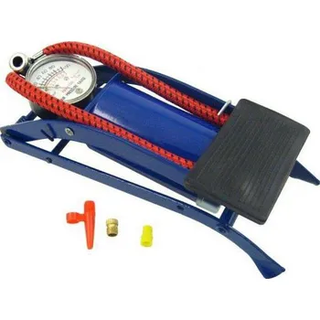 pumpička Hustilka nožní jednopístová s manometrem CAR (am40001)