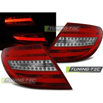 Zadní světlomet Zadní světla Mercedes Benz W204 C-Klasse sedan 07-10 - červené/krystal LED BAR (LDME64)