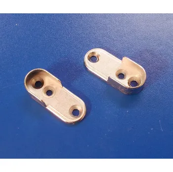 Nábytkové kování Podpěra,držák šatní tyče ovál