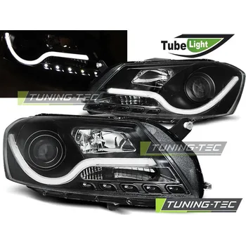 Přední světlomet PŘEDNÍ SVĚTLOMETY, SVĚTLA, LAMPY VW PASSAT B7, 2011-, TUBE LIGHT, LED, ČERNÉ BLACK (LPVWI3)