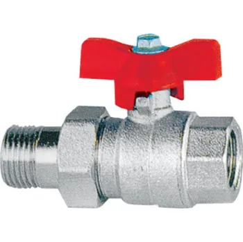 Vodovodní kohout Kulový kohout voda motýl DN 20 - 3/4" se šroubením