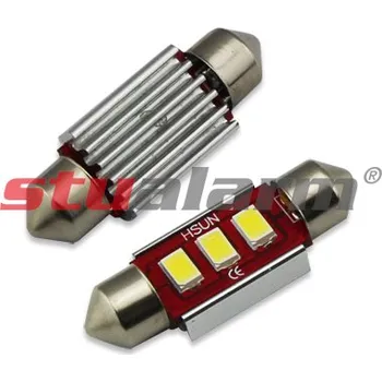 Autodoplněk LED žárovka 12V s paticí sufit(36mm), 3LED/5630SMD s chladičem (9523006cb)