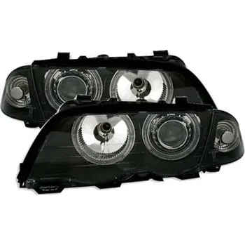 Přední světlomet BMW E46 98-01 sedan - Přední čirá světla černá