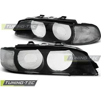 Přední světlomet PŘEDNÍ SVĚTLOMETY BMW E39, 1995-2000, KRYTY SVĚTEL, NÁHRADNÍ SKLO D2S, BLACK WHITE PROVEDENÍ (LPBMB3)