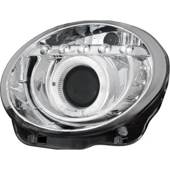 Přední světlomet Fiat 500 07+ Přední světla provedení Chrom