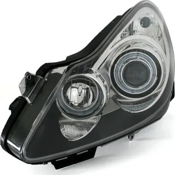 Přední světlomet OPEL CORSA D 06- Přední světla Angel Eyes - Černé