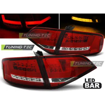 Zadní světlomet Zadní světla Audi A4 B8 8K Lim. 07-11 - červené/krystal LED (LDAU97)