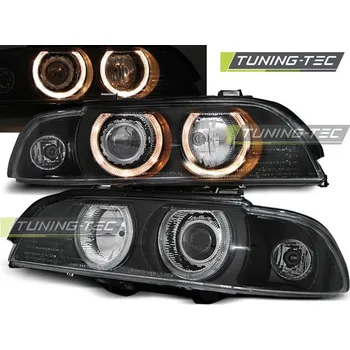 Přední světlomet BMW E39 09.95-06.03 Angel Eyes H7/H7 Black (LPBM12)