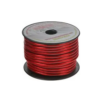 elektrický kabel Kabel 10 mm, červeně transparentní, 25 m bal (31111)