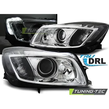 Přední světlomet Přední světla čirá s LED denními světly Opel Insignia 08-12 chrom (LPOP96)