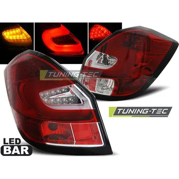 Zadní světlomet ZADNÍ SVĚTLOMETY LED, ŠKODA FABIA 2, 2007-, ČERVENÉ, BÍLÉ (LDSK06)