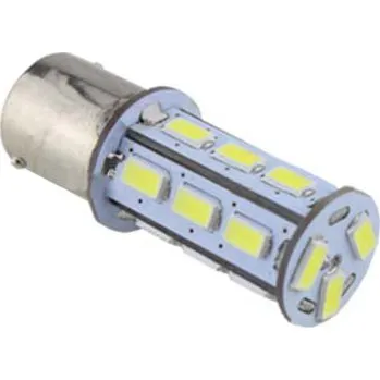 Autodoplněk LED žárovka 12-24V s paticí BA15S bílá, 18LED/5730SMD (95116)