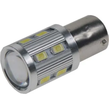 Autožárovka LED BA15s bílá, 12-24V, 12SMD Samsung + 3W Osram (95C-BA15S-3)