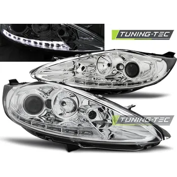 Přední světlomet Přední světla s LED Ford Fiesta MK7 08-12 chrom (LPFO58)