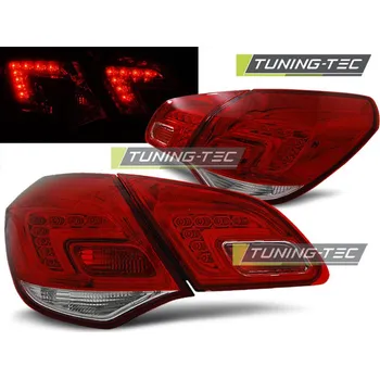 Zadní světlomet Zadní světla Opel Astra J HTB 09+ červená/ krystal LED BAR (LDOP44)