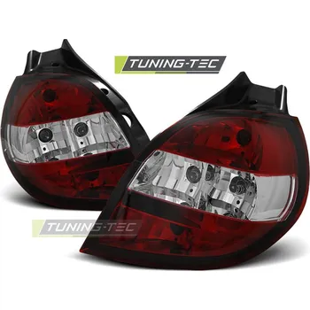 Zadní světlomet ZADNÍ SVĚTLA, LAMPY RENAULT CLIO, 2005-2009, ČIRÉ, ČERVENÉ (LTRE24)