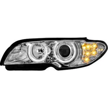 Přední světlomet BMW E46 2dv. 03-06 Přední světla Angel Eyes - Chromové