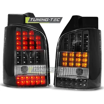 Zadní světlomet Zadní světla VW T5 03-09 zad.výklopné dveře - krystal/černé LED (LDVW42)