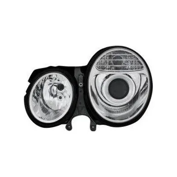 Přední světlomet MERCEDES E W210 - Přední světla Čiré - Chromové