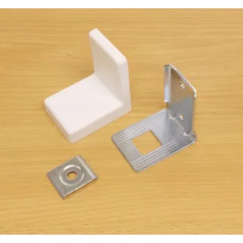 Nábytkové kování Rekt.kování typu bystrica, sada - bílá