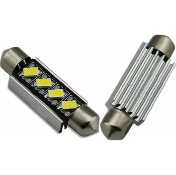 Autodoplněk LED žárovka 12V s paticí sufit(41mm), 4LED/5630SMD s chladičem (9523008cb)