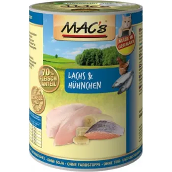 Mac's Cat konzerva losos/kuře, 200 g