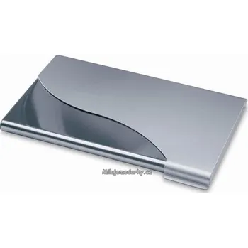 Vizitkář kovový vizitkář s hliníkovým vrškem bez rohu