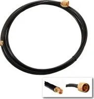 elektrický kabel Pigtail 0,5m 5GHz RF240 RSMA M - RSMA M (dírka)