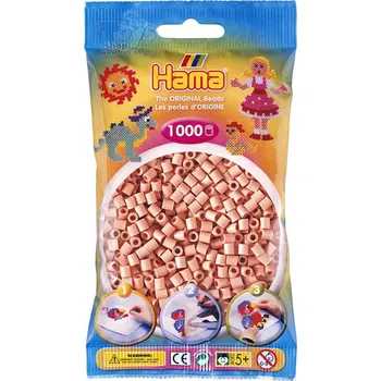 Dětské navlékací korálky HAMA starorůžové zažehlovací korálky v sáčku MIDI