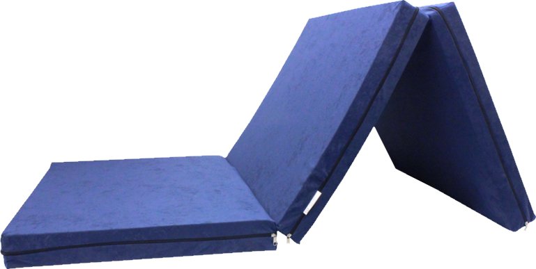 e-matrace.com Skládací matrace pro hosty modrá 8 cm 80x195 cm