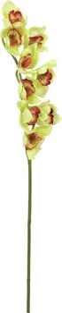 Umělá květina Orchidej větvička, zelená, 90cm