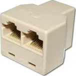 Rozbočovač UTP cat.5e 1 na 2 RJ45 (rozdvojka)