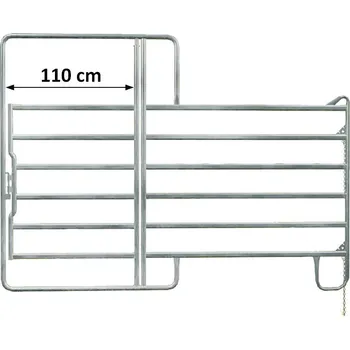 TEXAS panel manipulační ohrady pro skot s brankou, 3,05m