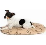 Samohýl Kost béžovo/černý polštář ovál