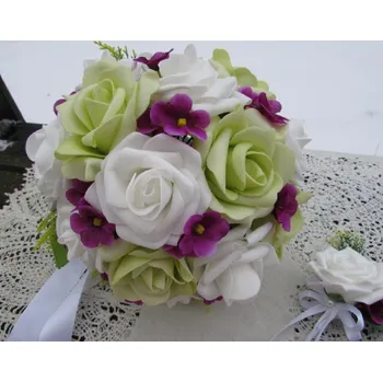 Svatební dekorace Svatební kytice a korsáž SV86