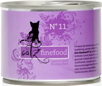 Krmivo pro kočku Catz Finefood konzerva jehněčí/králičí maso 200 g