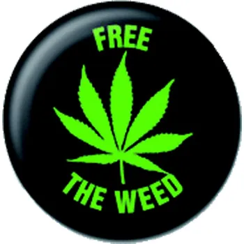 placka, odznak Free The Weed