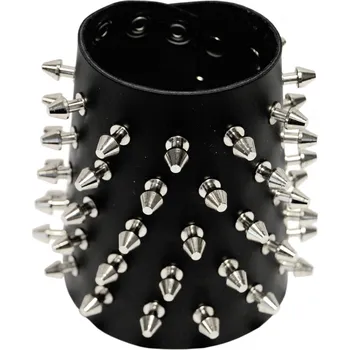 Náramek Stahovák na předloktí hroty 5 řadý, šíře 12 cm