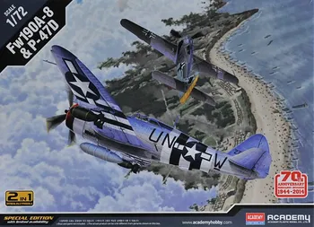 Plastikový model Academy P-47D a Fw190A-8 1:72